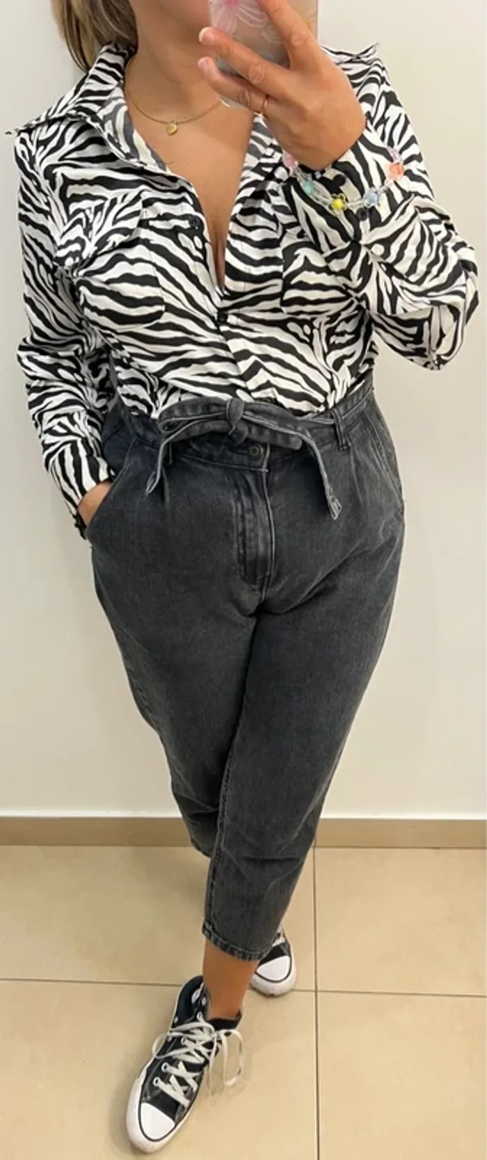 Chemise Zebré Satinée Zoteno - photo numéro 4