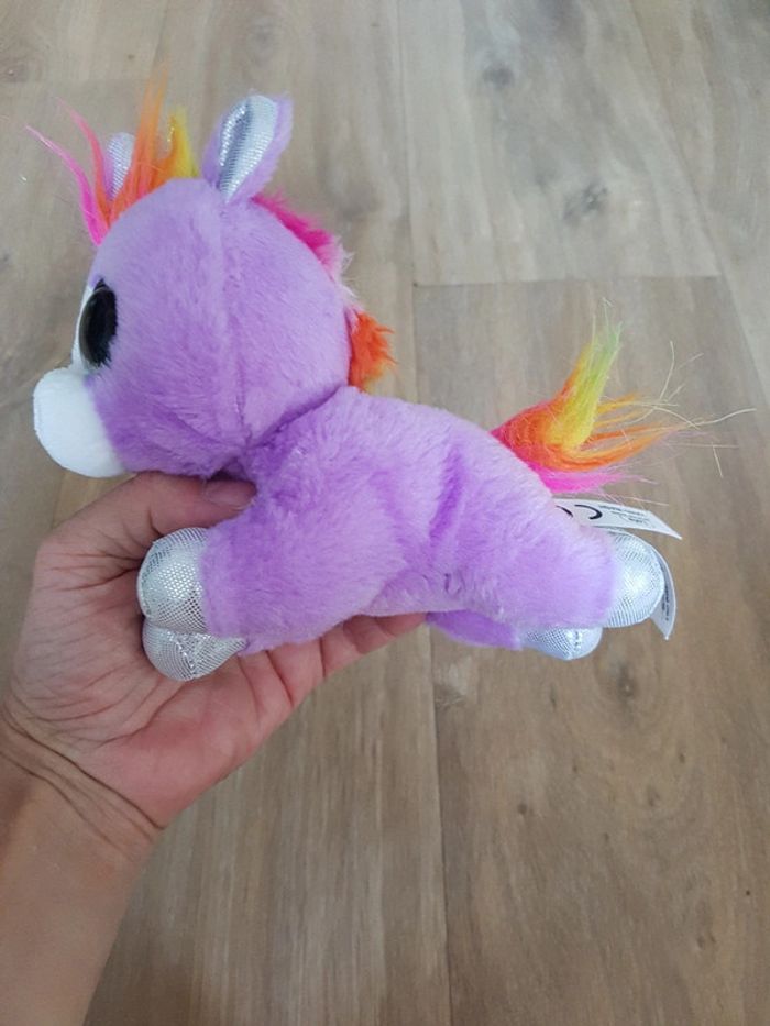Peluche licorne violet - photo numéro 2