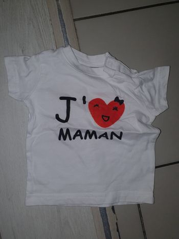 T-shirt mc 6mois