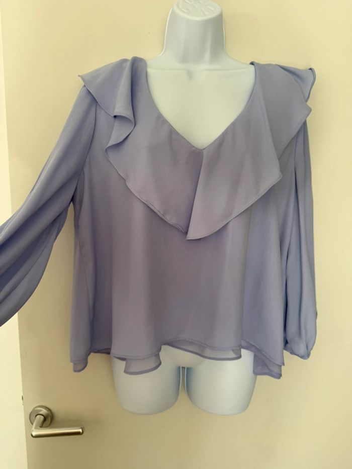 Magnifique Blouse Lila Zara - photo numéro 3