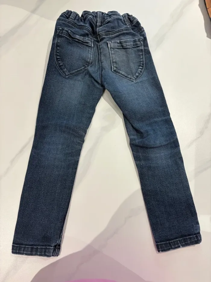 Jeans bleu Slim fit 4 ans réglable Kiabi - photo numéro 4