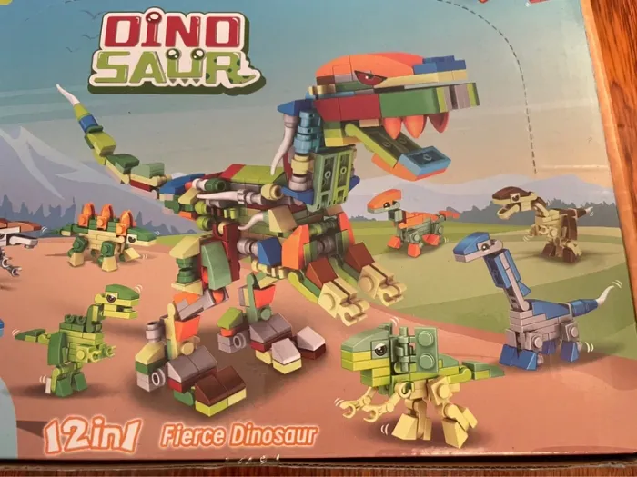 [NEUF] Bloc de construction animaux 12 en 1, thème dinosaures jouet éducatif pour enfants - photo numéro 5