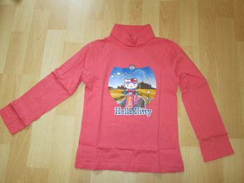 tee shirt col roule fille 8 ans hello kitty