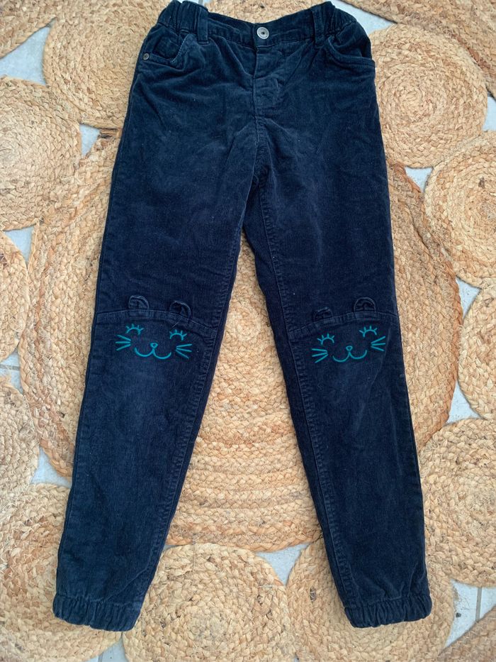 Pantalon en velours marine Vertbaudet 8 ans