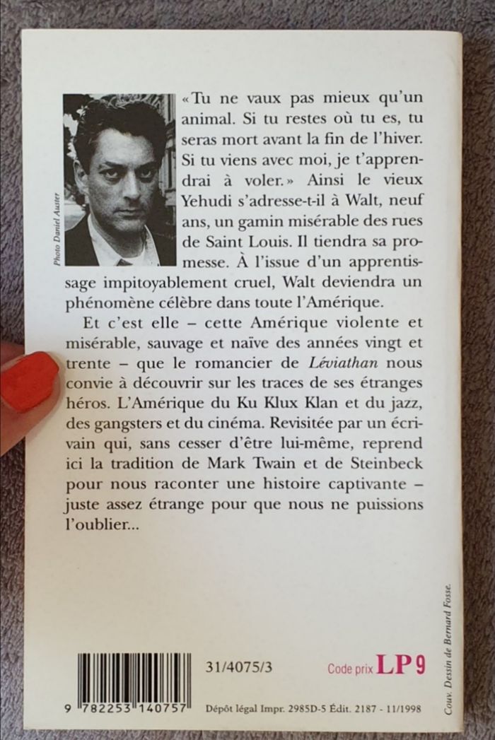 Roman initiatique, fantastique, format poche "M. Vertigo" / Paul Auster - photo numéro 2