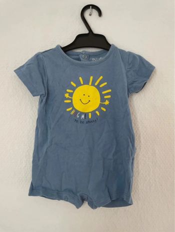 Barboteuse manche courte bébé garçon - taille 6 mois