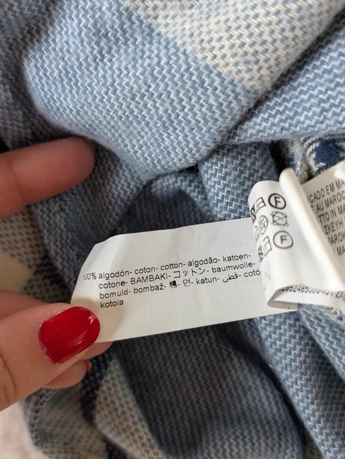 🩵 Chemise à carreaux Zara - 11/12 ans - photo numéro 4