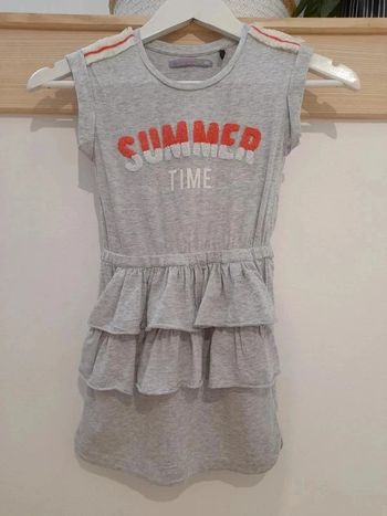 Robe grise IKKS 6 ans