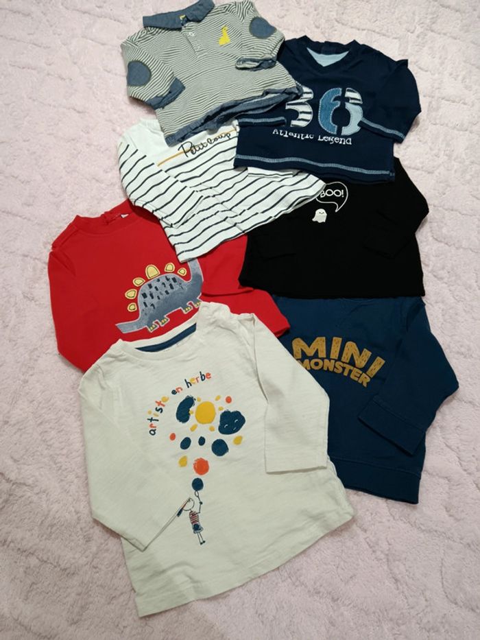 Lot de 7 t-shirts garçon 6 mois
