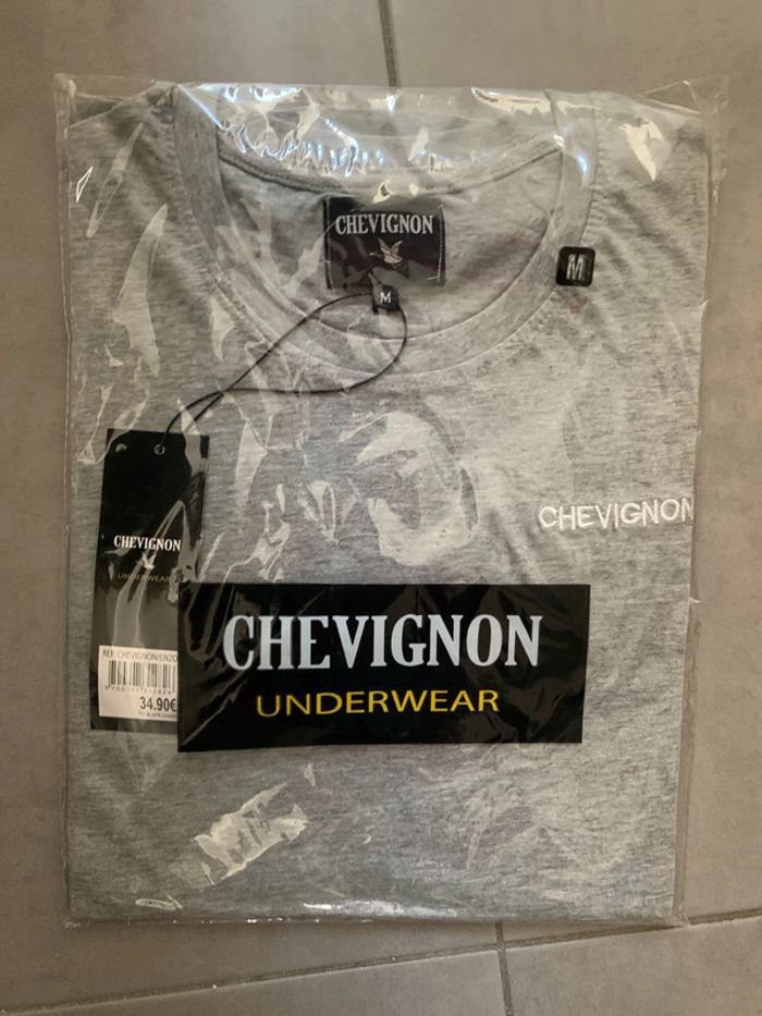 t shirt unis homme chevignon