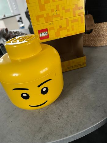 Grande tête de rangement lego neuf