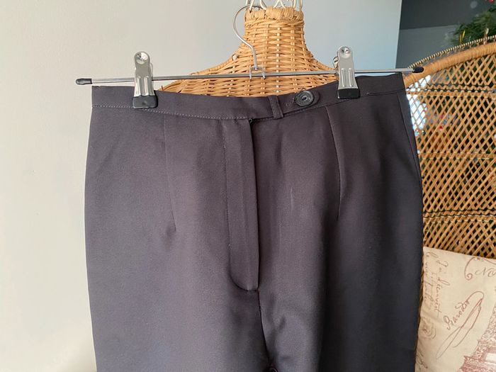 Tailleur La City blazer et pantalon marron taille 38 - photo numéro 20