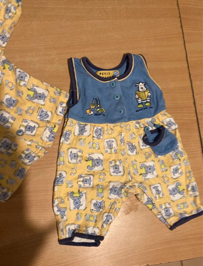 Ensemble 2 pièce petit pirate taille 1 mois - photo numéro 2