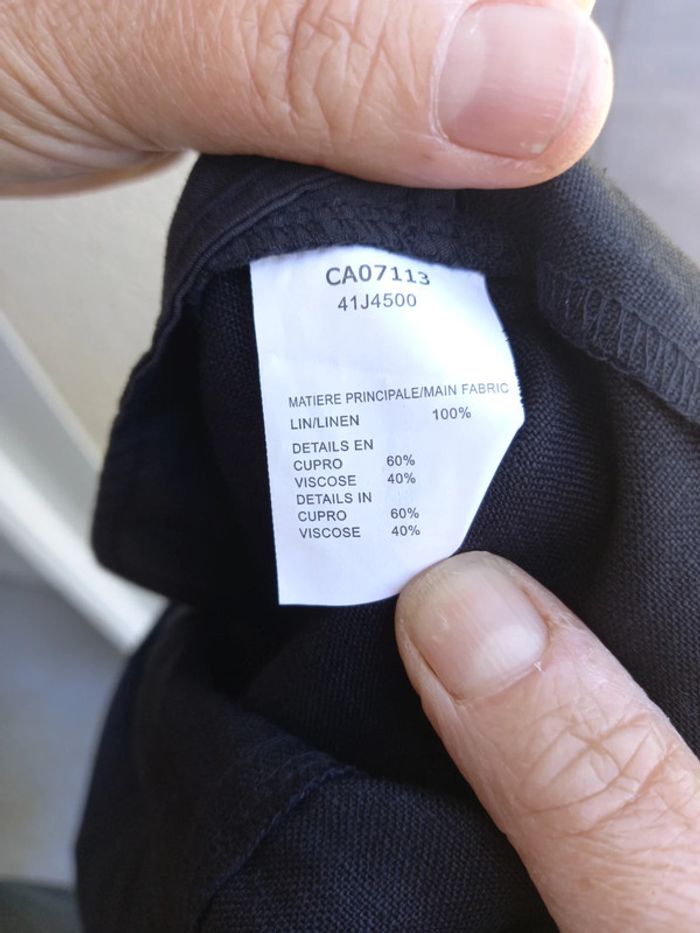 Jupe en lin noir - photo numéro 4