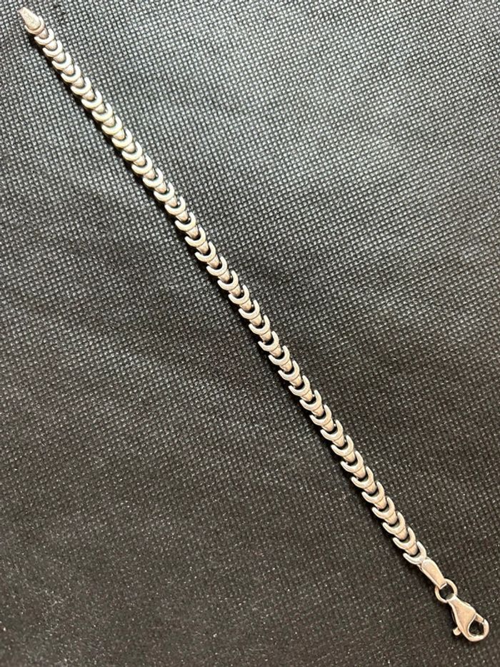 Beau bracelet en argent massif mixte TBE - photo numéro 3