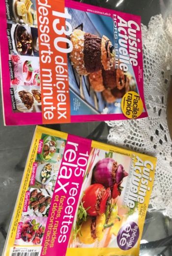 # Lot 2 magazine cuisine actuelle avec des centaines de recettes