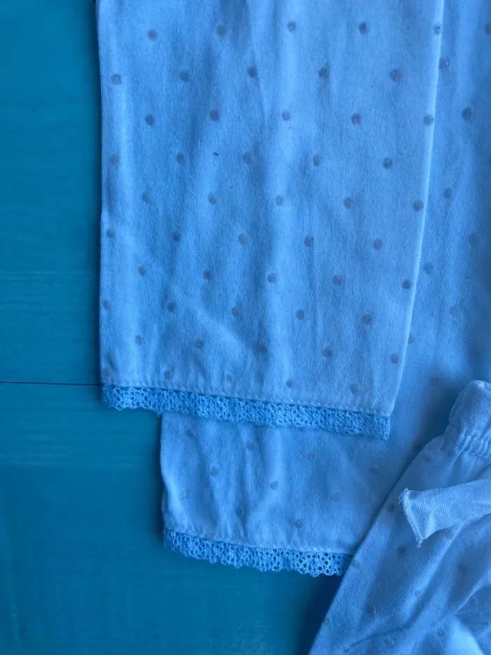 Pyjama fille blanc plumetis petit bateau 4 ans - photo numéro 3