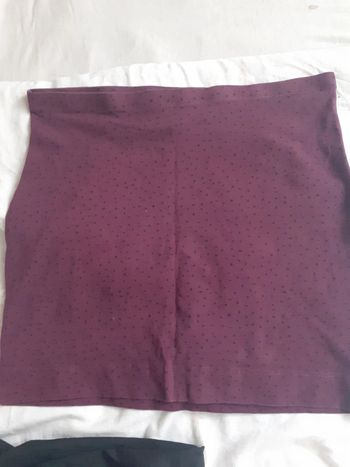 Mini jupe prune noire S