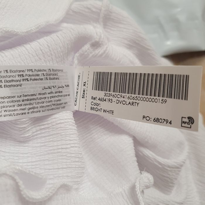 Très joli hait blanc col en V Cache-cache Taille XL - photo numéro 7