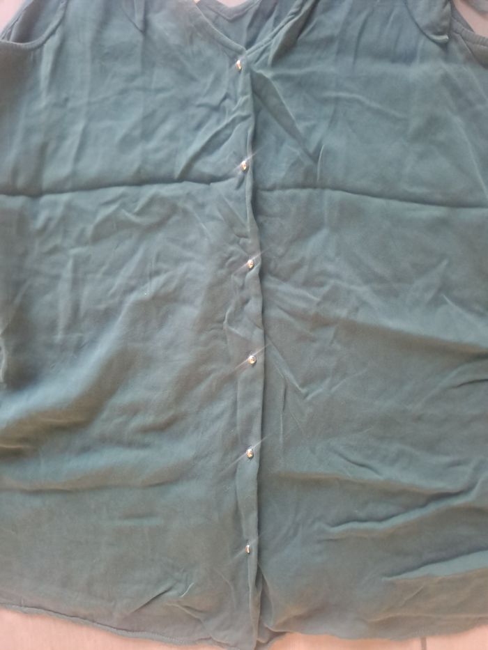 Blouse verte Promod Taille 38 - photo numéro 4