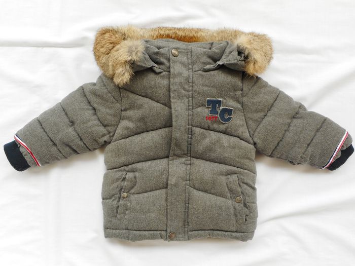 Blouson gris chiné à capuche - Tartine et Chocolat - 18 mois - photo numéro 3