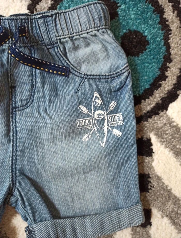 Short en jean léger souple - Taille 9 mois - photo numéro 3