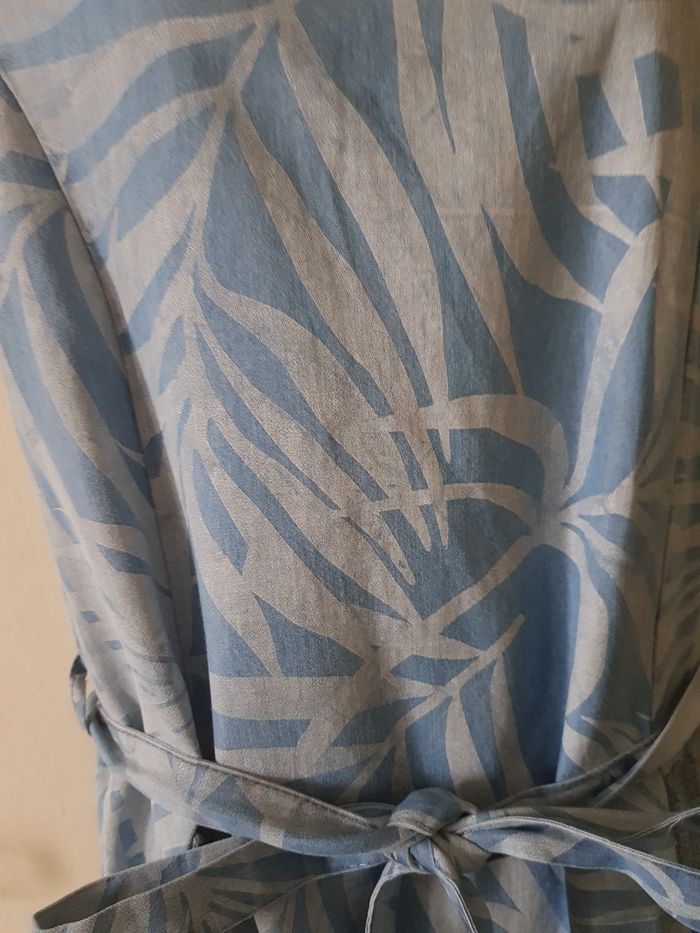 Robe d’été bleue Christine Laure – fluide, ceinturée, très bon état - photo numéro 4