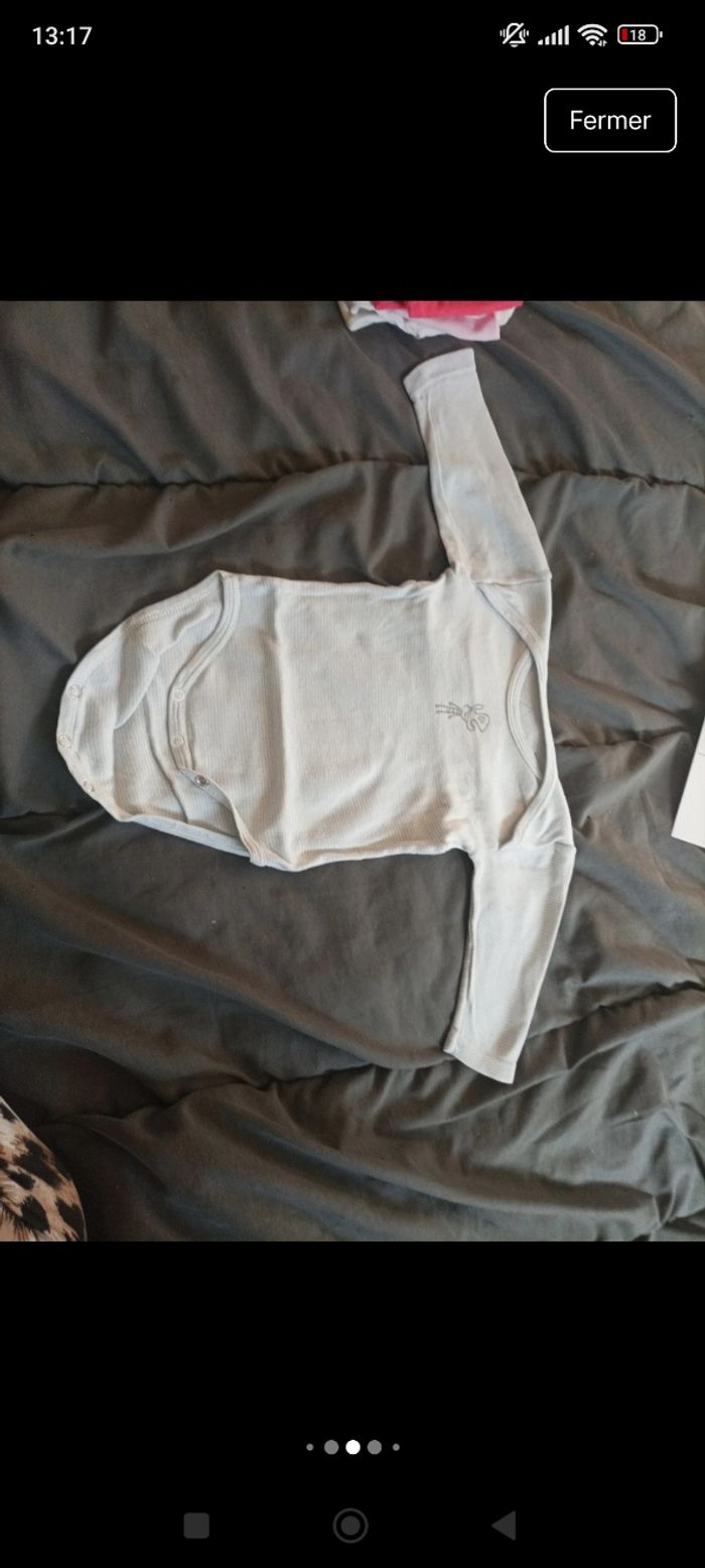 Lot de bodies bébé fille manche longue - photo numéro 9