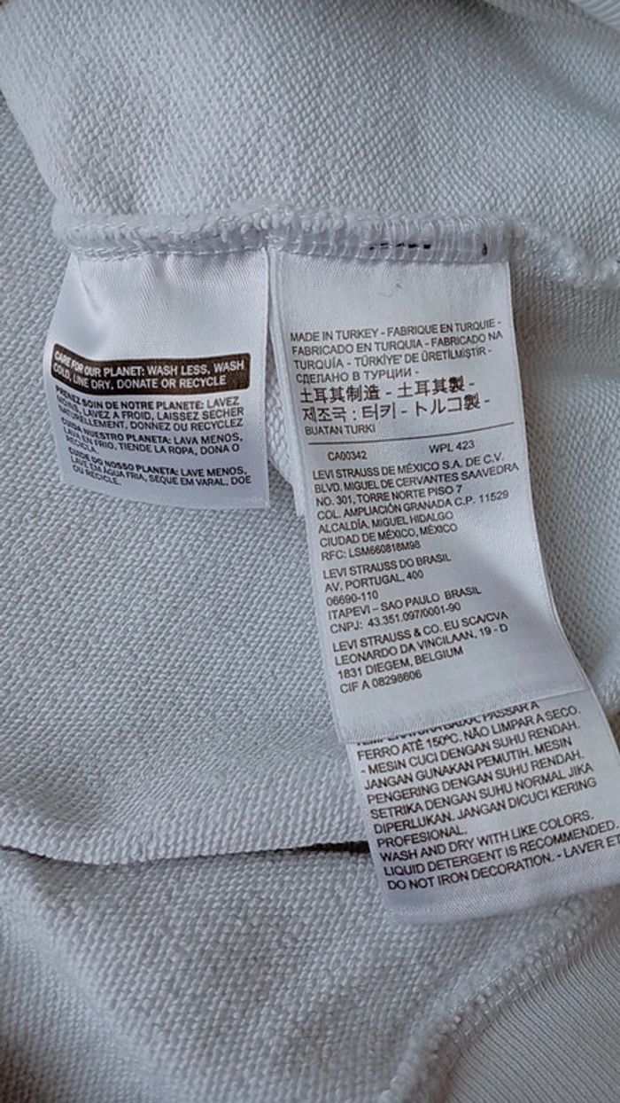 Pull blanc Levi's. Taille XXS - photo numéro 8