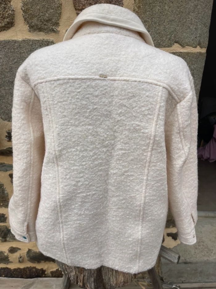 Manteau en laine crème - Elora - photo numéro 8