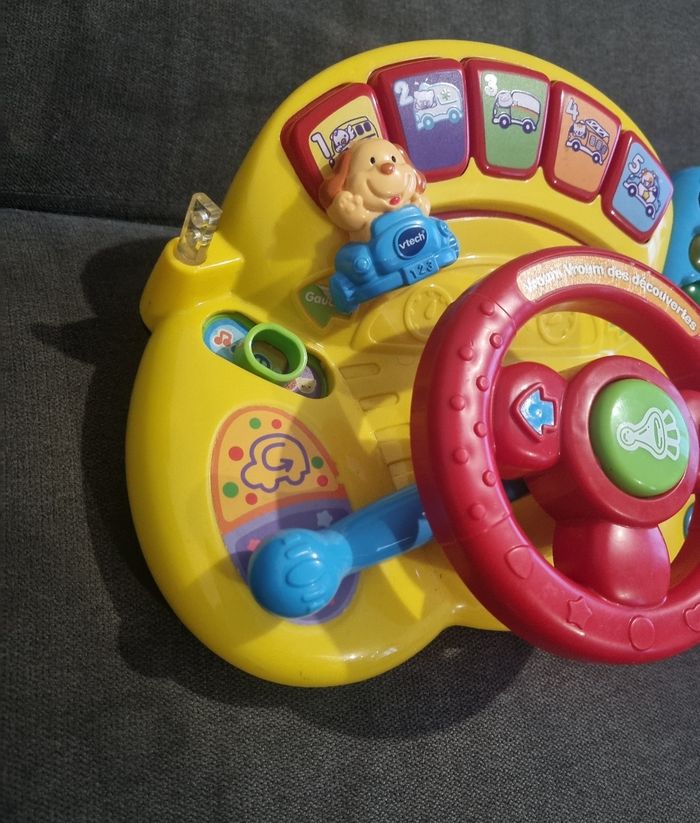 Volant vroum vroum des decouvertes vtech jouet musical educatif - photo numéro 4