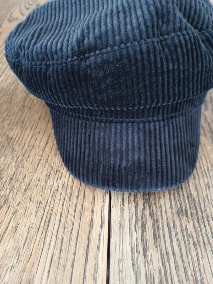 Casquette Zara en velour noir eur M 58cm - photo numéro 8
