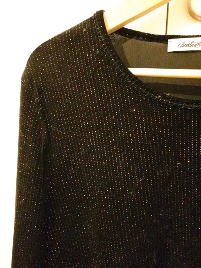 Haut de soirée à strass - photo numéro 2