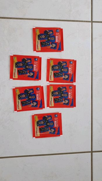 Lot de 6 paquets panini intermarché FFF neuf