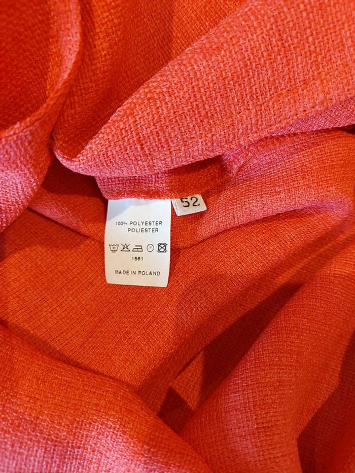 🍑 Robe corail T.52 – Manches courtes – Très bon état - photo numéro 7