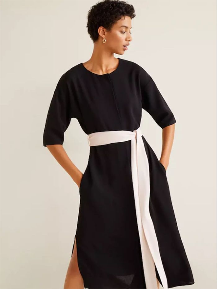 Robe longue noire boutonnée – Mango, taille S (très bon état) - photo numéro 7