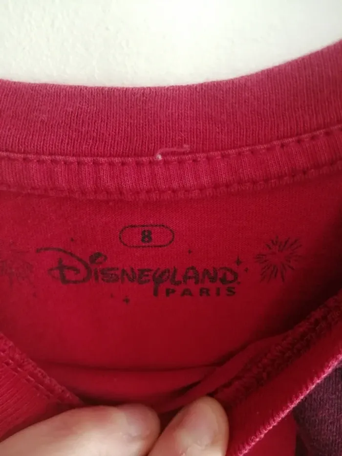 T-shirt Disneyland Paris rouge et noir - photo numéro 6