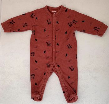 grenouillère dors bien pyjama kiabi mixte coton 6 mois
