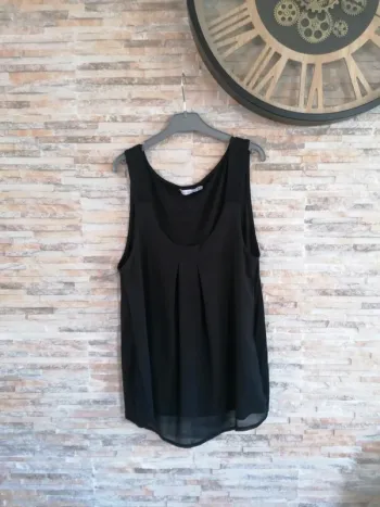 Top / haut noir fluide taille S gemo #Vêtements_femmes_krocaro