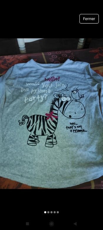 Haut pyjama garçon e74