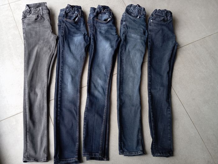 Lot 5 jeans super skinny garçon XS 14 ans - photo numéro 2