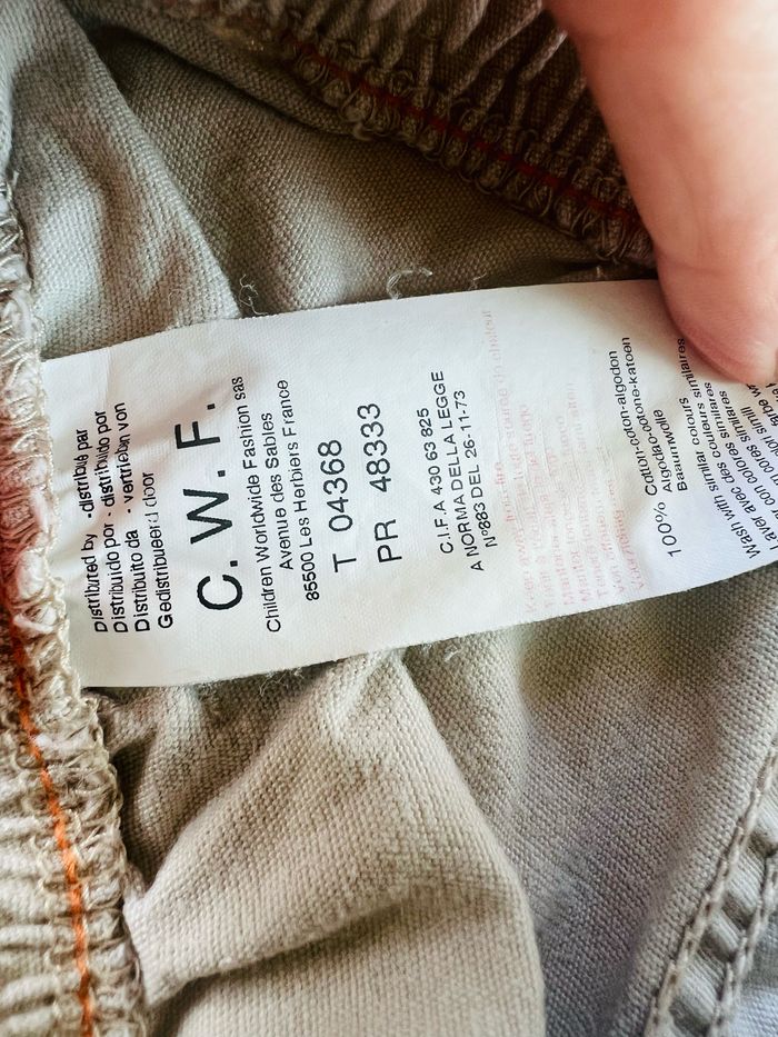 Pantalon timberalnd beige taille 18 mois - photo numéro 4