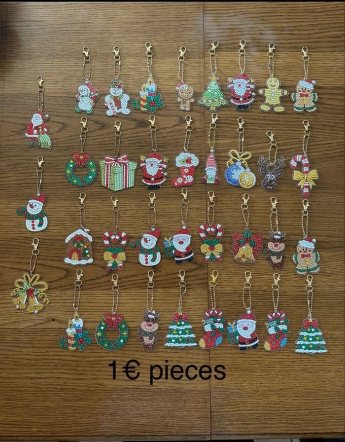 Porte cles peinture diamant