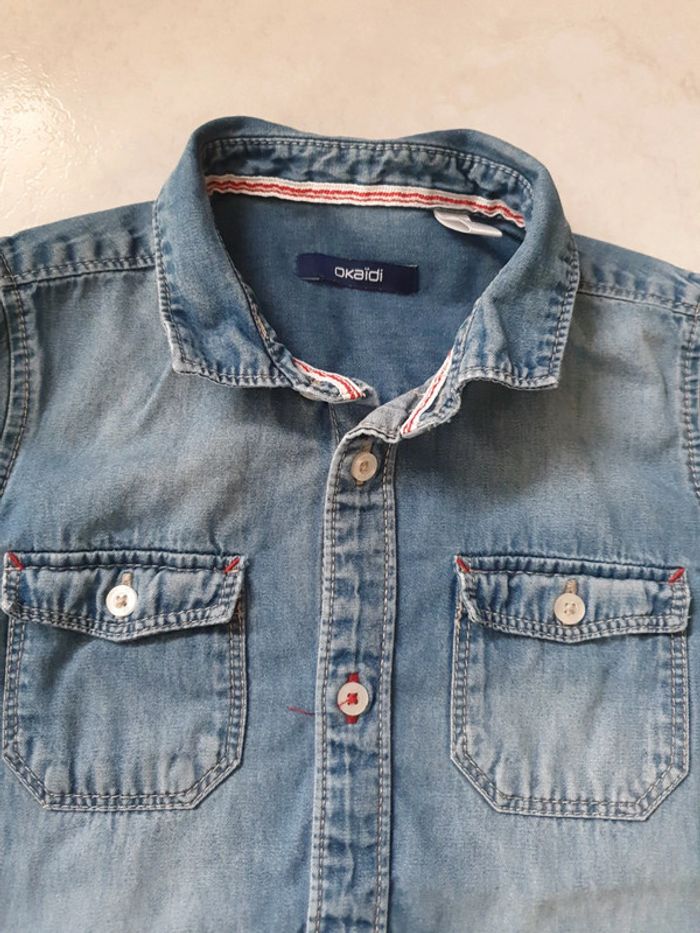 Chemise en jeans okaidi 6 ans U14 - photo numéro 4