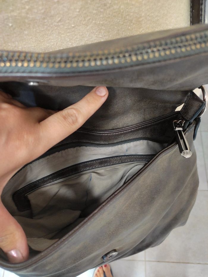 Beau sac à main gris - photo numéro 3