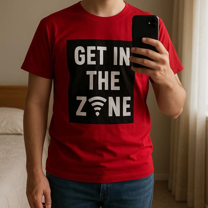 T-shirt. A manches courtes. Enfant. Garçon. Rouge.