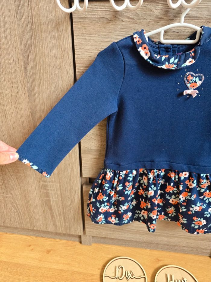 Vêtement Bébé Fille - Robe bleu - Sergent Major - 18 mois 80 cm - photo numéro 2