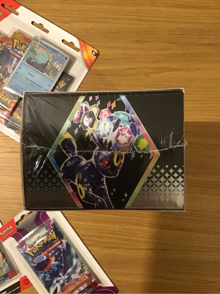 Lot items scellés cartes Pokémon étincelles déferlantes évolutions prismatiques couronne stellaire boosters - photo numéro 7