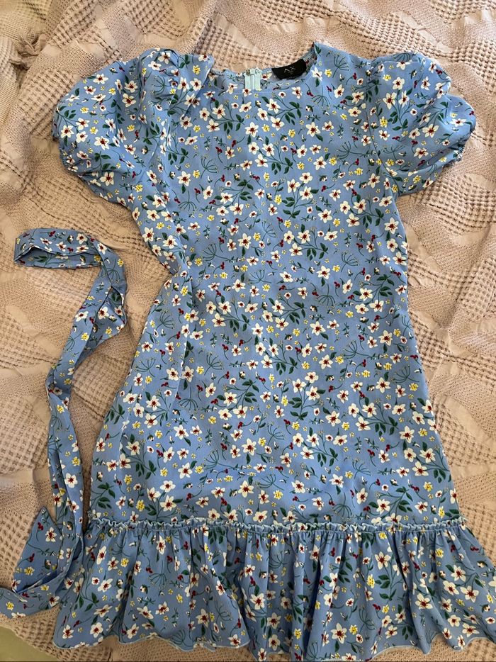 Robe d'été bleu multicolore