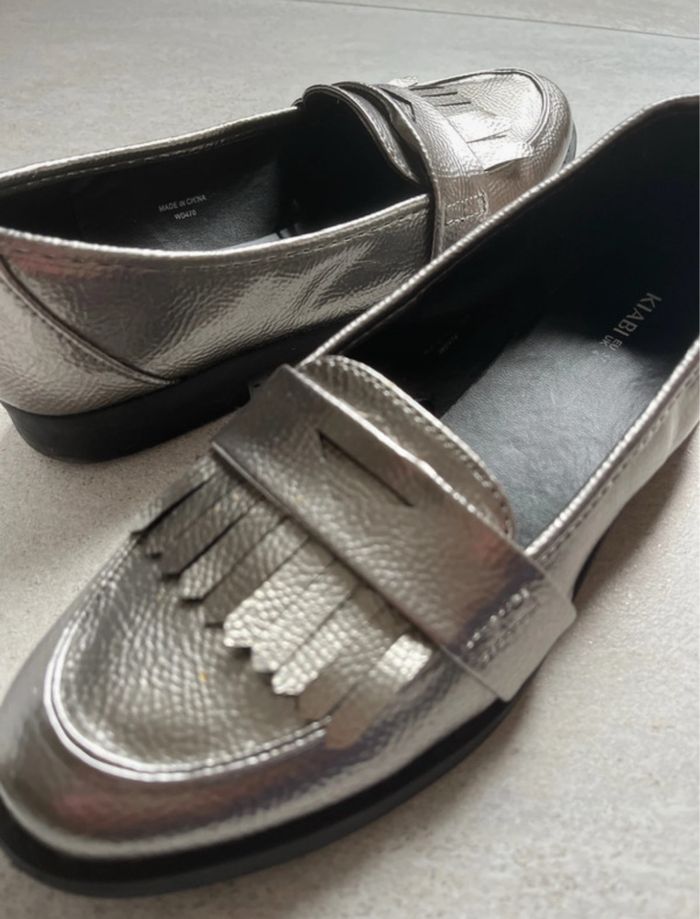 Mocassins gris argenté - photo numéro 3